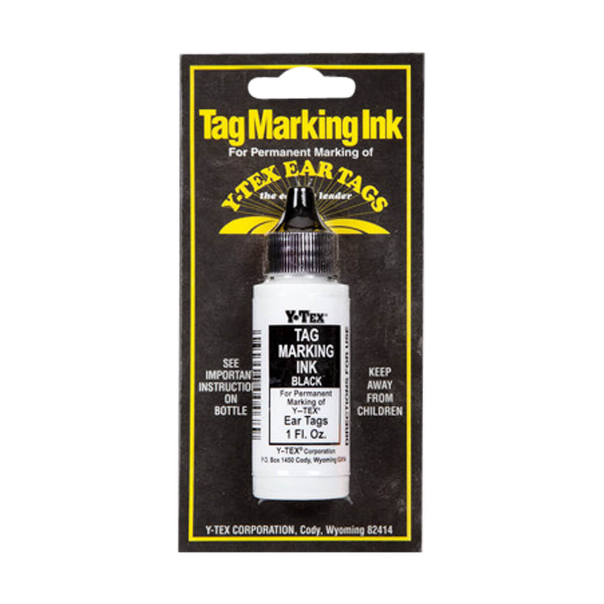 Y-Tex Tag Marking Ink - Black