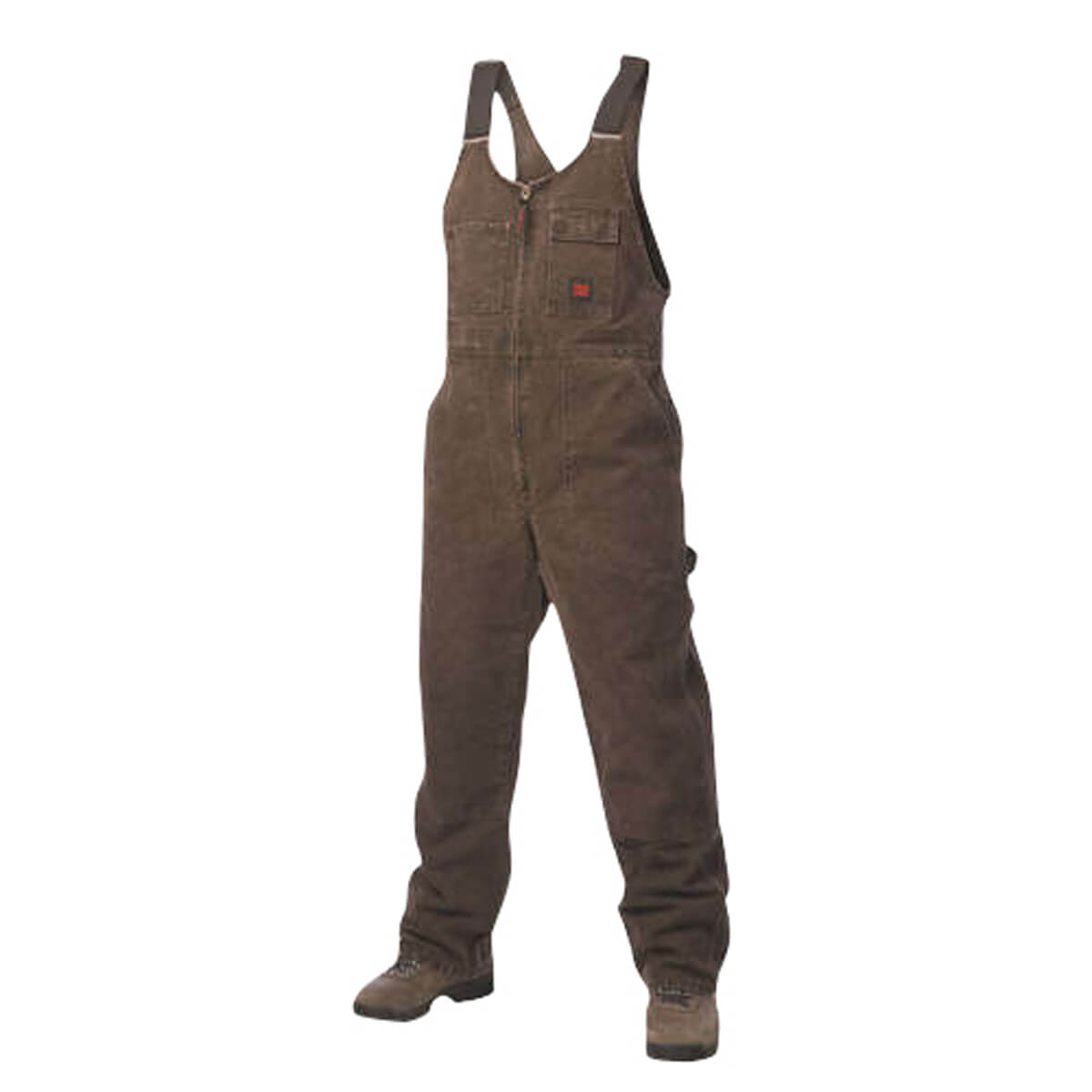 Tough Duck Washed Unlined Overall - Chestnut - Size: M