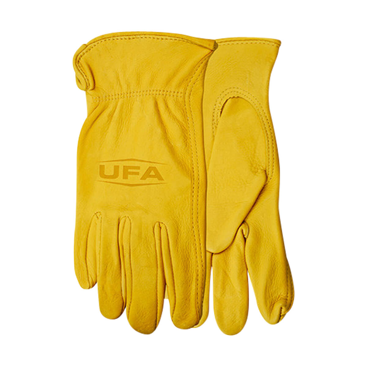 UFA Men's Premium Deerskin Leather Gloves - Size: M • TAN