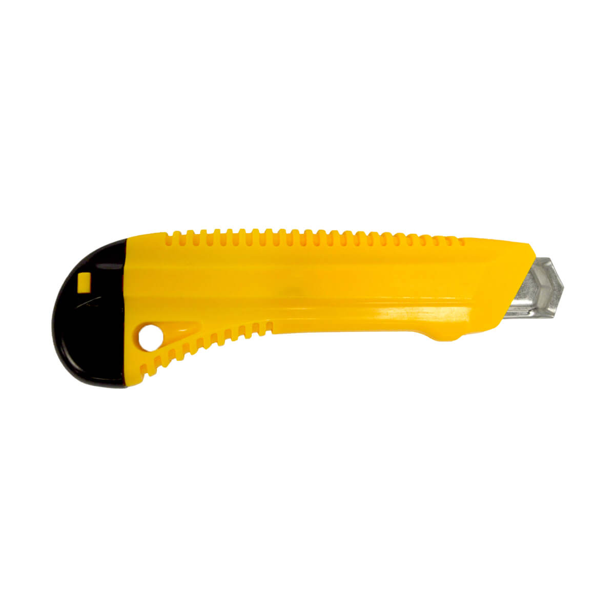 HEAVY DUTY UTILITY KNIFE WITH METAL REINFORCED HEAD - YELLOW