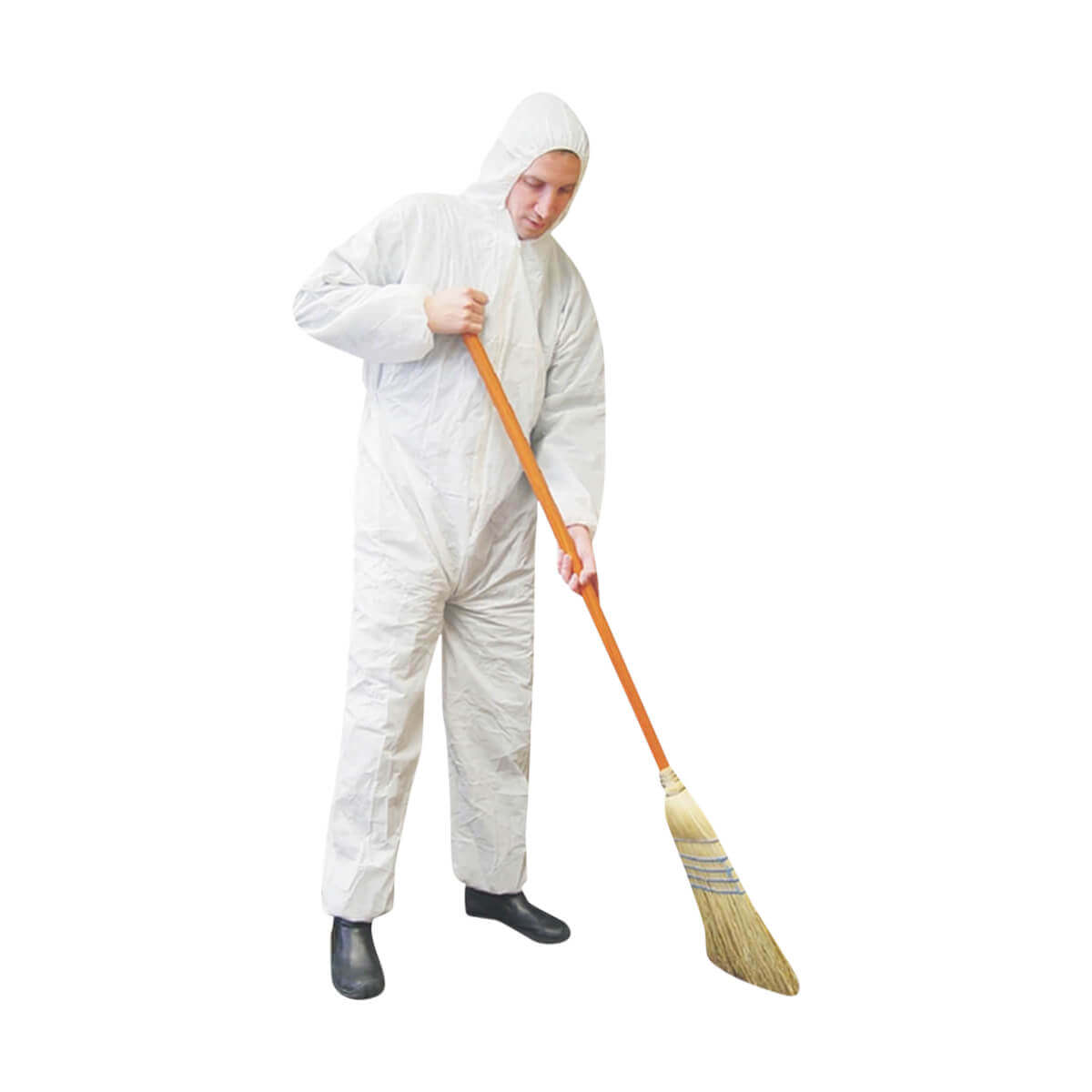Stormfighter® White Polypropylene Coverall with Hood