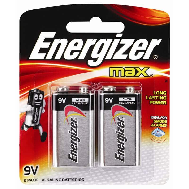 Energizer® 9V Batteries - 2 Pack