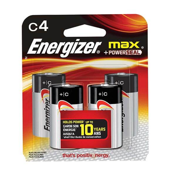 Energizer® C Batteries - 4 Pack