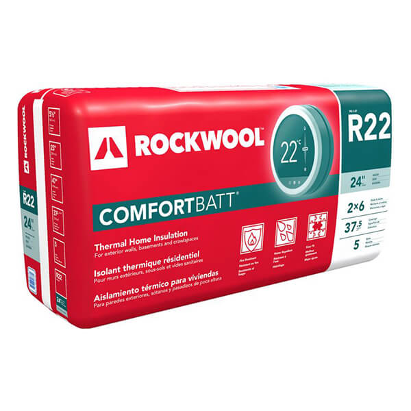 Rockwool R22 Comfortbatt Insulation - 24-in