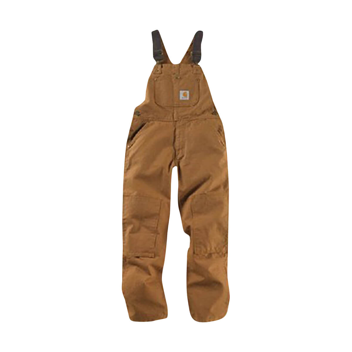 Carhartt Kid's Washed Duck Overalls - Brown