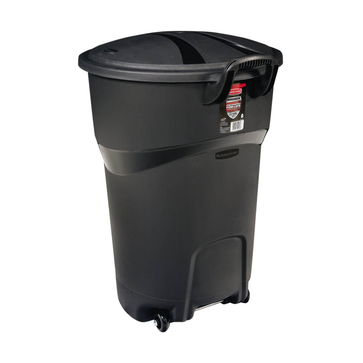 Rubbermaid Black Wheeled Garbage Can  - 121 L