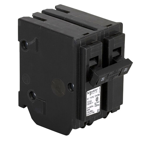Schneider Electric Homeline Double Pole Circuit Breakers - 20A