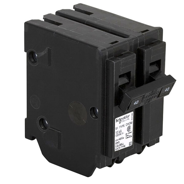 Schneider Electric Homeline Double Pole Circuit Breakers - 40A
