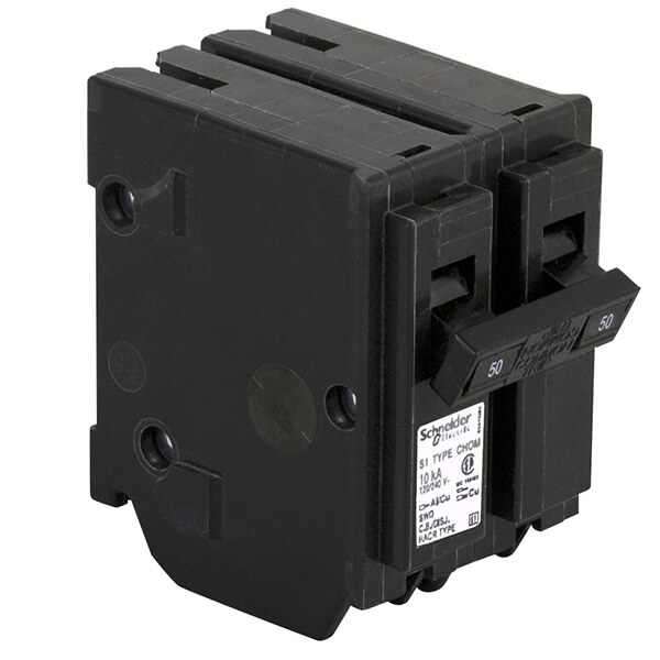 Schneider Electric Homeline Double Pole Circuit Breakers - 50A