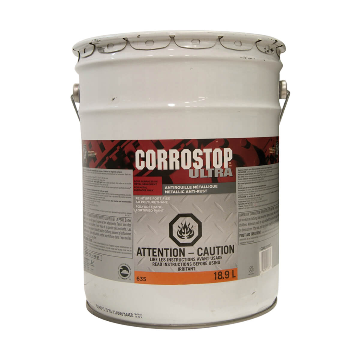 Corrostop - Anti-rust Alkyd Paint - Gloss White - 18.9 L