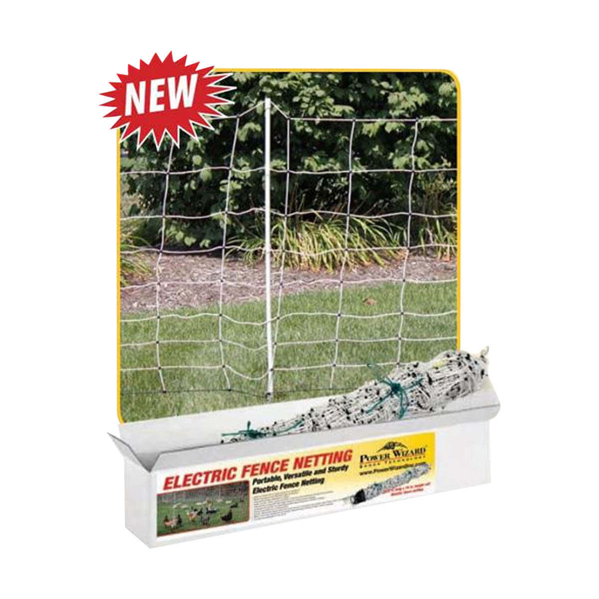 Power Wizard Electric Fence Netting - 120-ft x 34-in