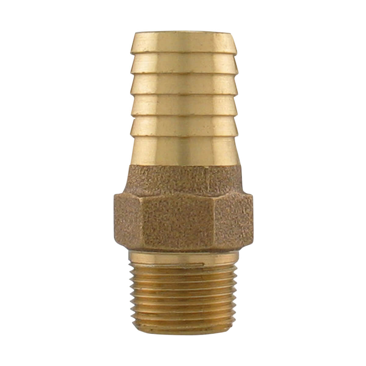 Bronze Male Adapter - 1-in MIP x 1-1/4-in INS