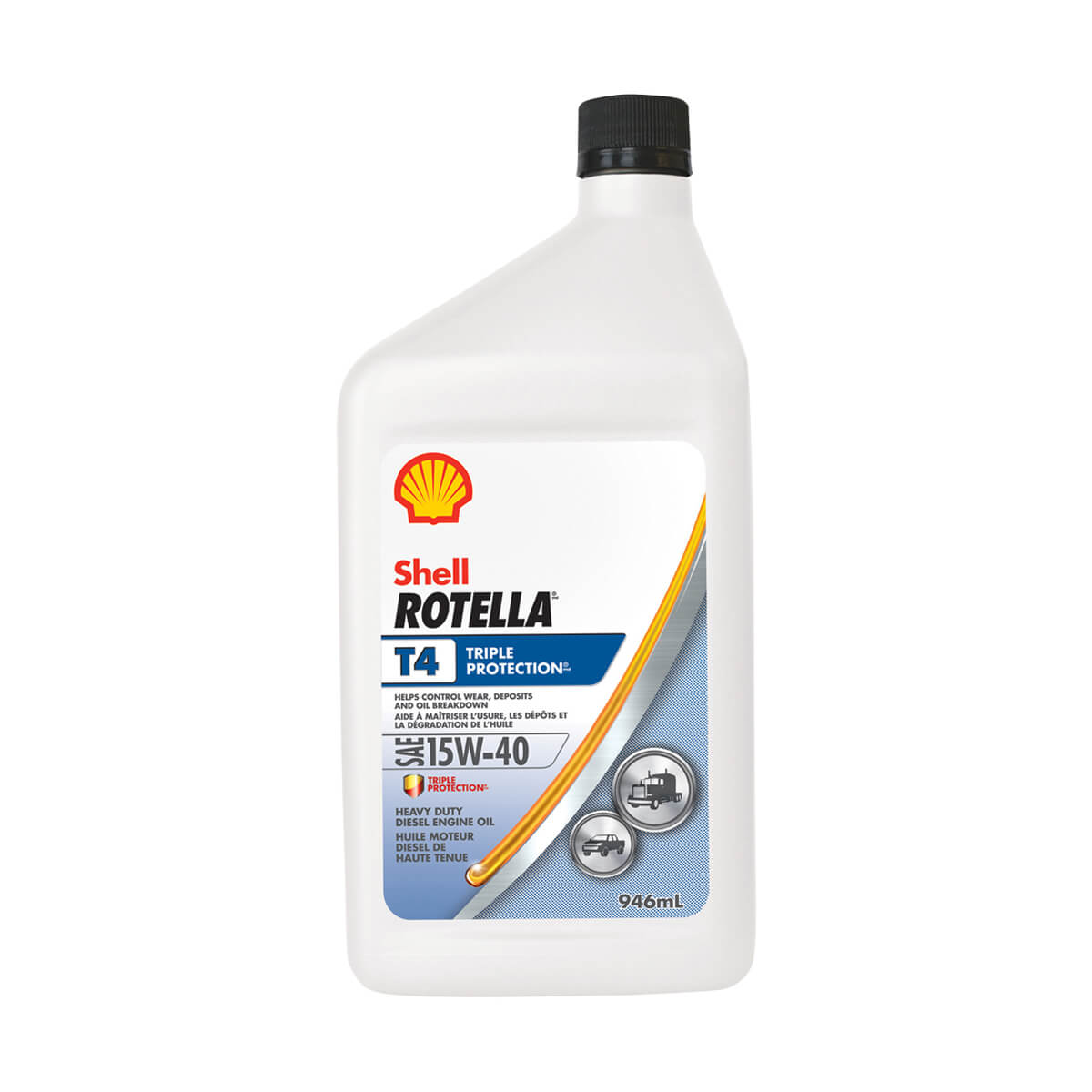 Shell Rotella T4 Triple Protection 15W-40 - 946 ml