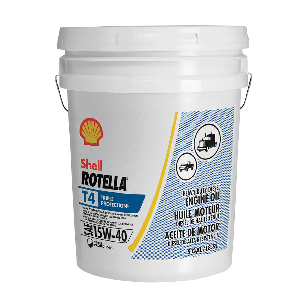 Shell Rotella T4 Triple Protection 15W-40 - 18.9 L