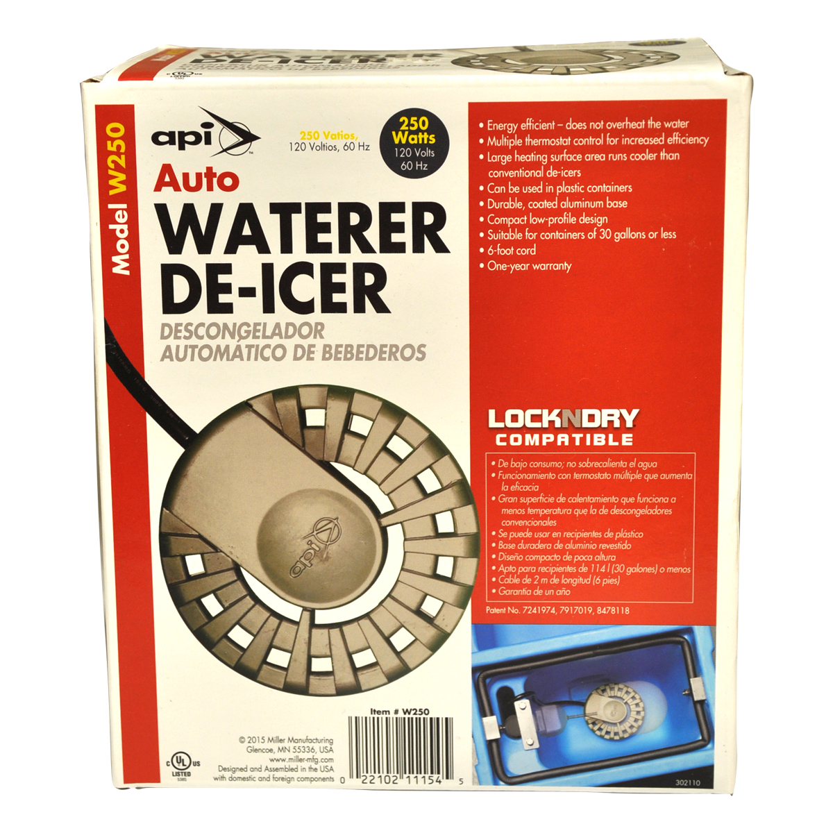 Auto Waterer De-Icer - 250W - 120V