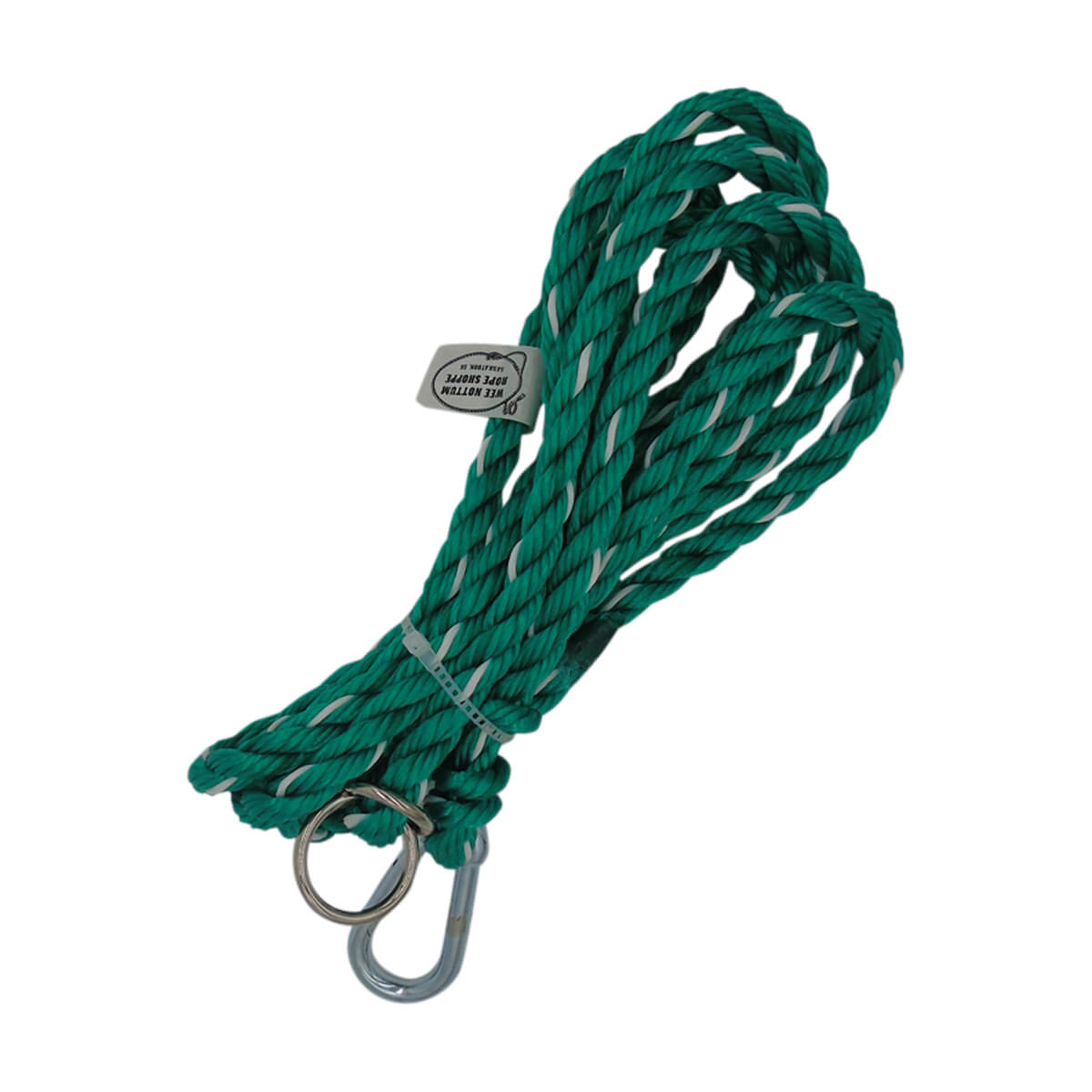 Adjustable Rope Halter Tie-Out - Green