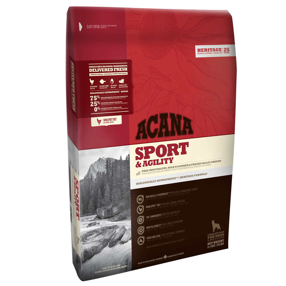 Acana Sport and Agility Dog Food - 11.4 kg