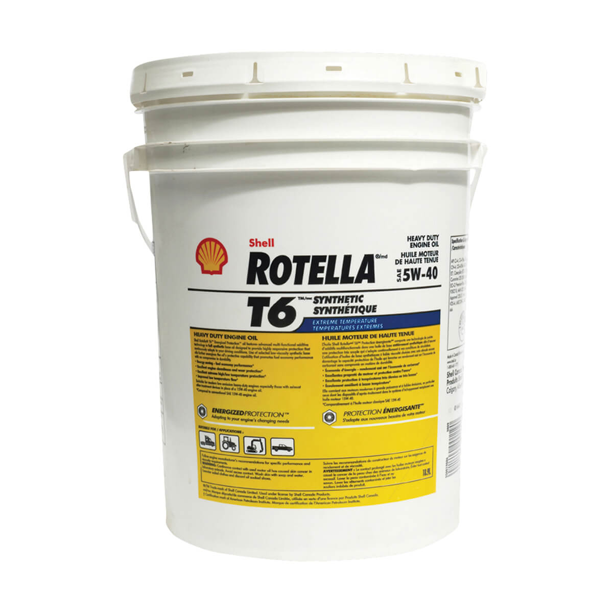Shell Rotella T6 Triple Protection Synthetic 5W-40 - 18.9 L