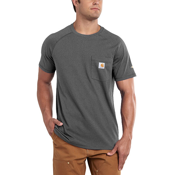 Carhartt Mens Force Cotton Short Sleeve T-shirt - Size: L • Grey