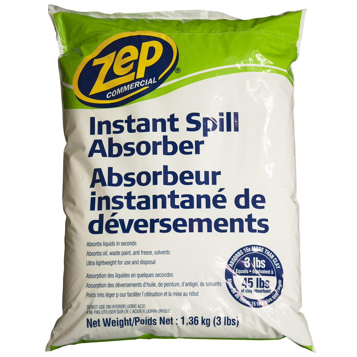 Zep Commercial Instant Spill Absorber - 1.3 kg