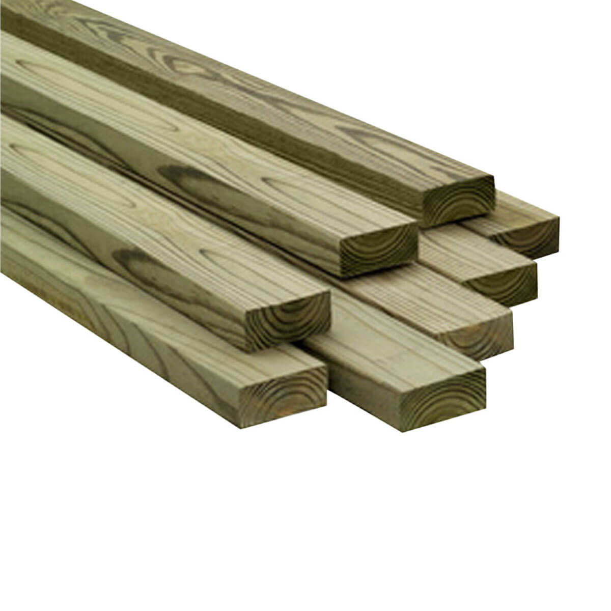 ACQ Treated Lumber - 1 x 4 x 8-ft