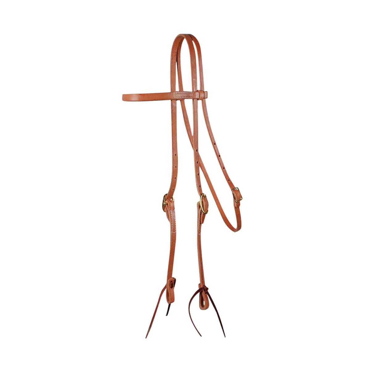 Browband Headstall with Ties - 3/4-in