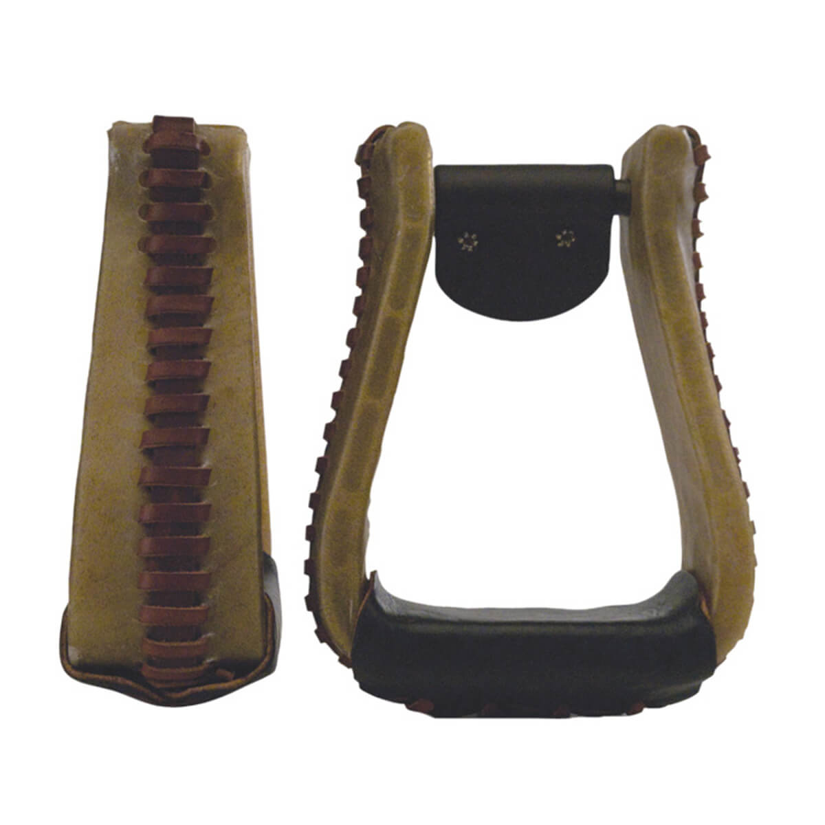 Leather Roper Stirrup - 3-in Neck