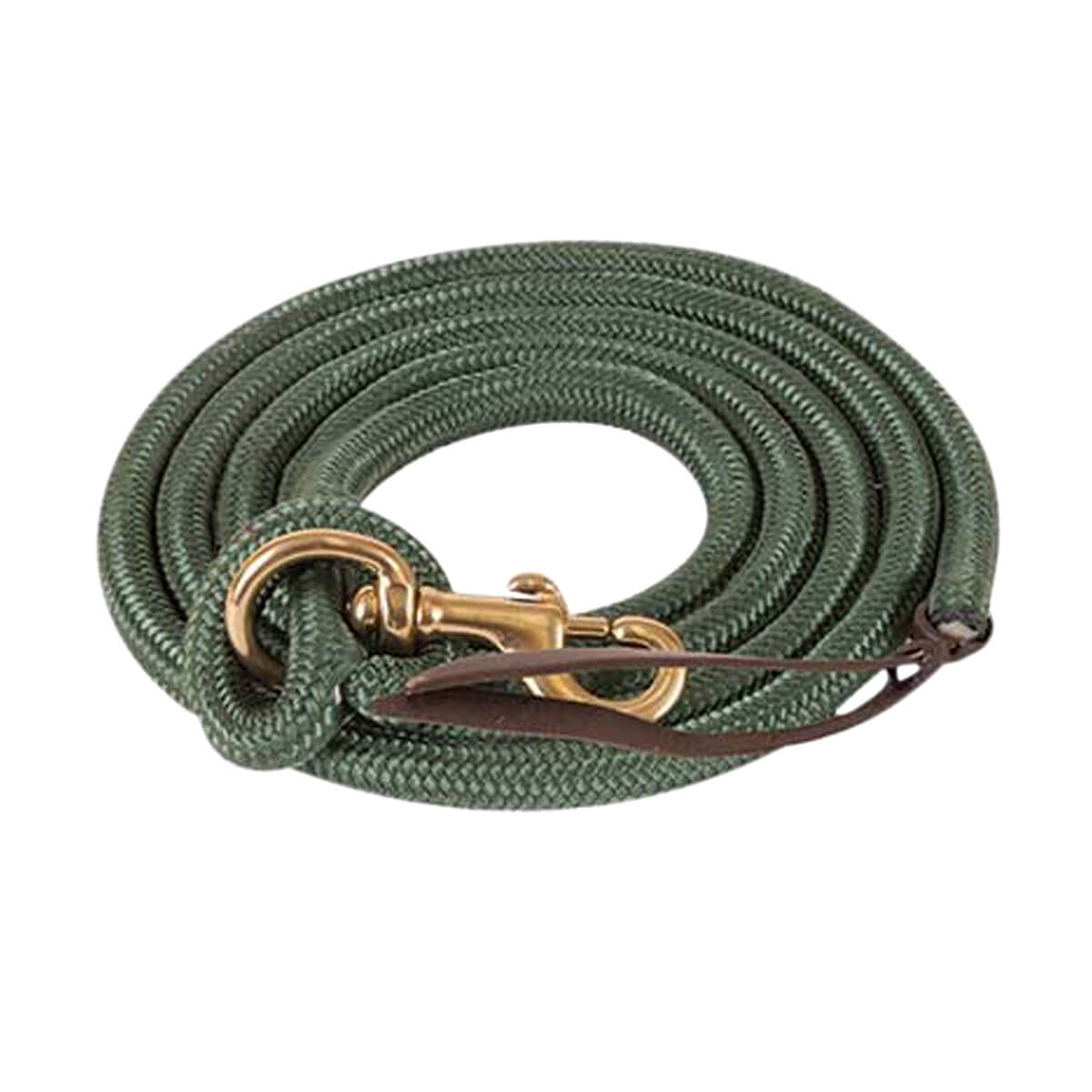 Mustang Cowboy Poly Lead Rope  - Green - 12