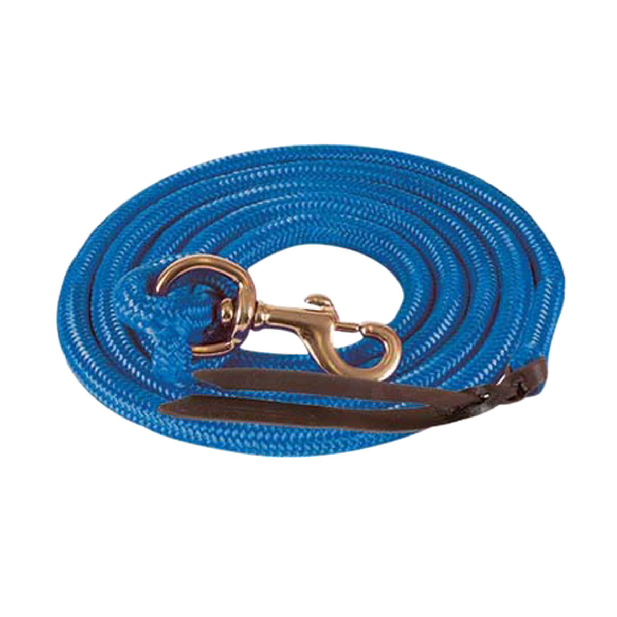 Mustang Cowboy Poly Lead Rope  - Blue - 40