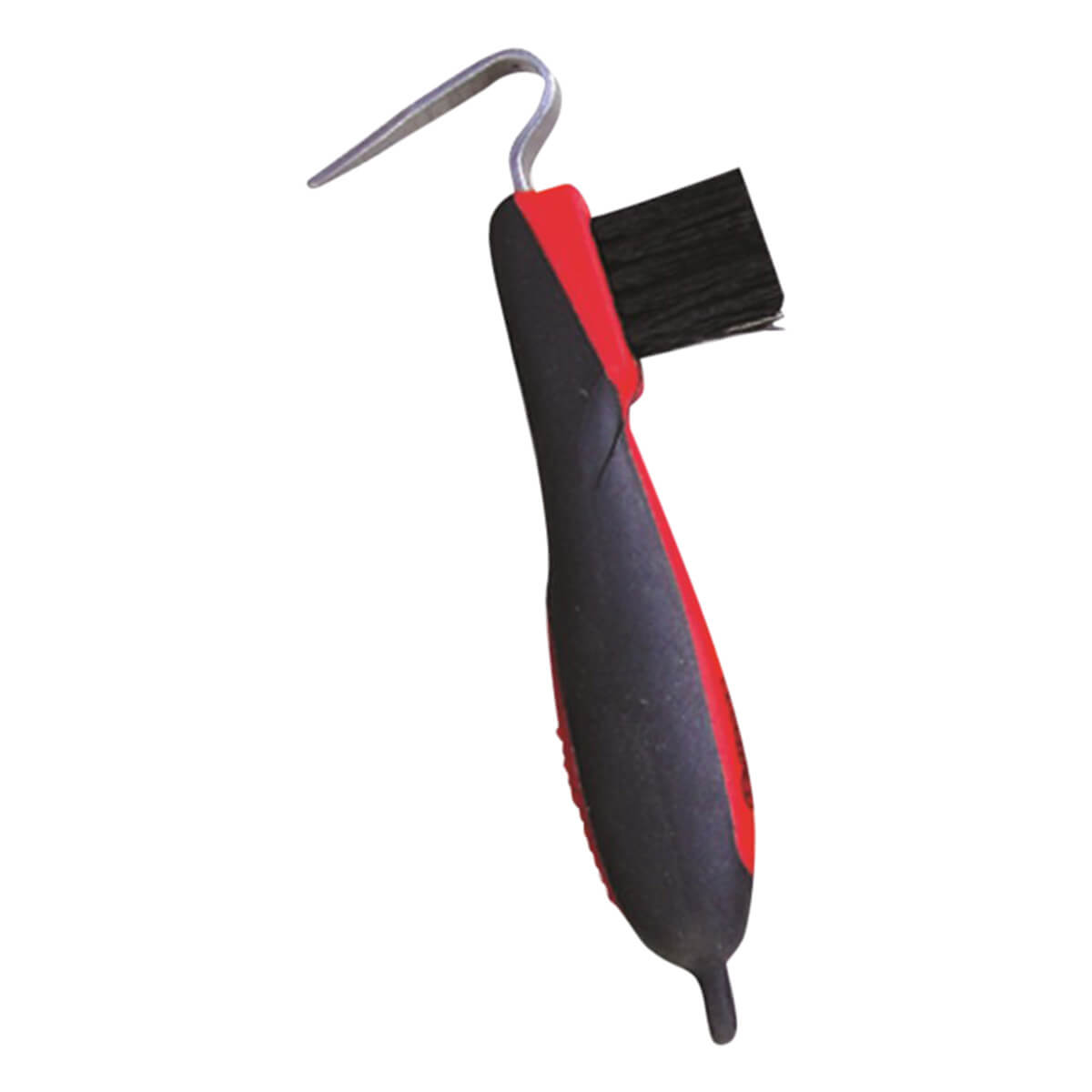 Softgrip Hoof Pick with Brush - Red