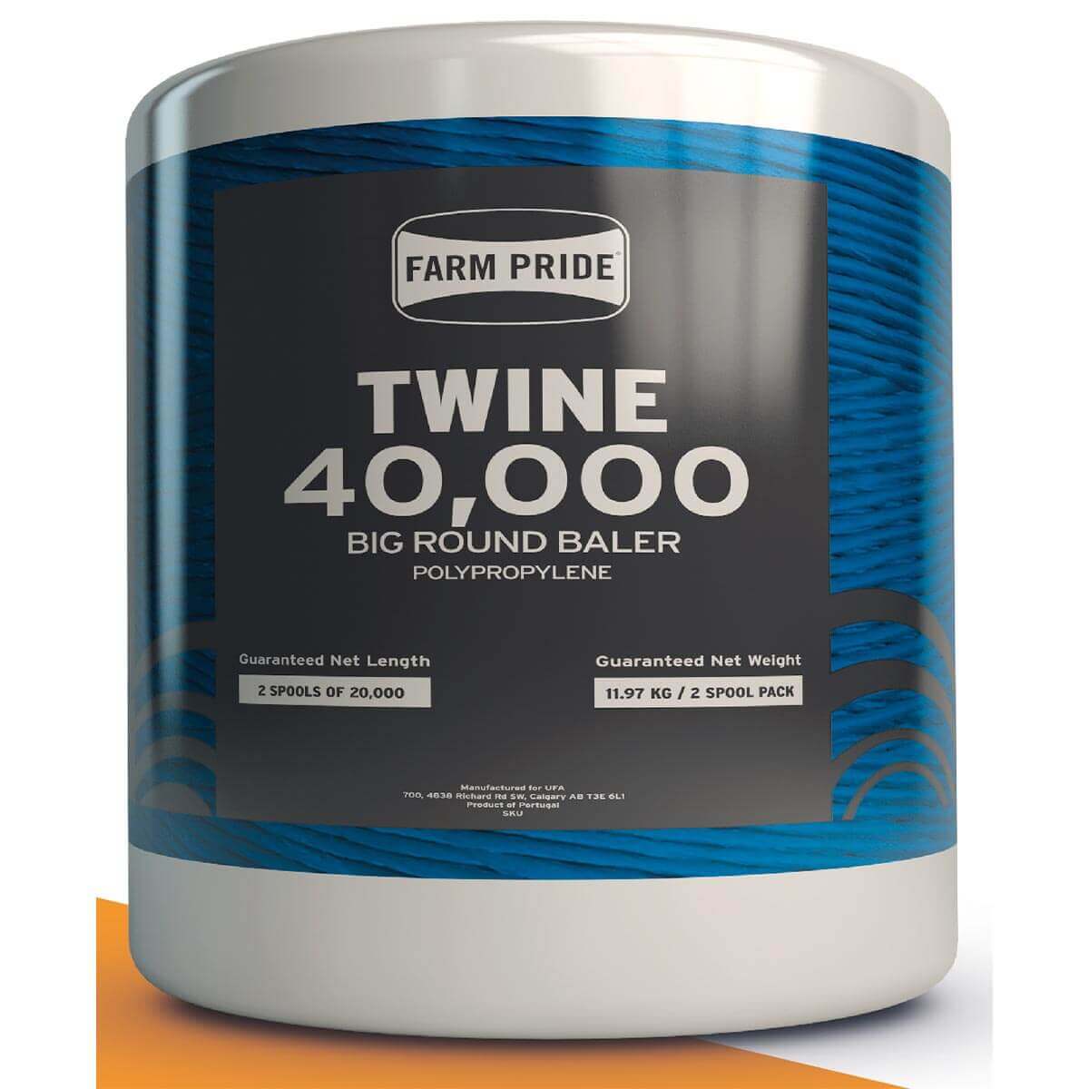 Plastic Twine 40,000' - 110 lb. - 2 spools of 20,000-ft