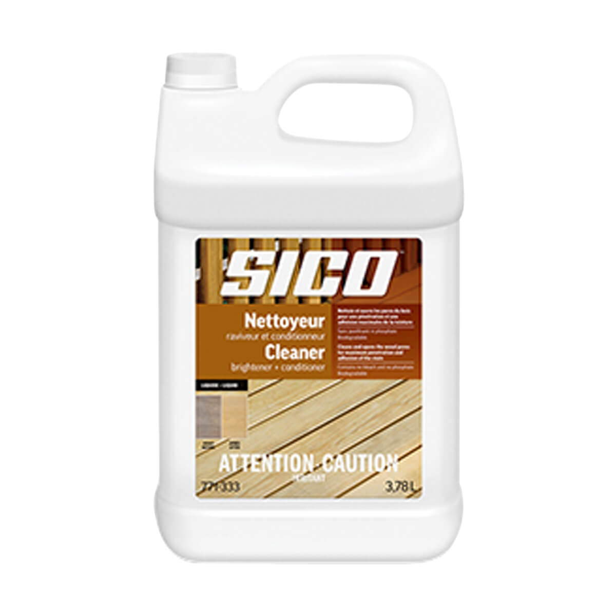 Sico Cleaner - Brightener & Conditioner - Exterior Wood - Liquid - 3.78 L