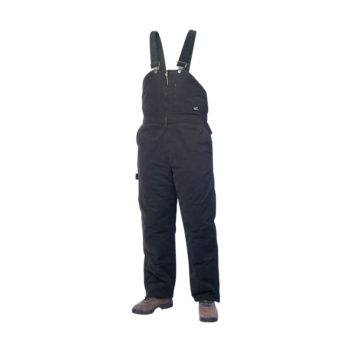 Work King Women's Black Bib Overalls - M