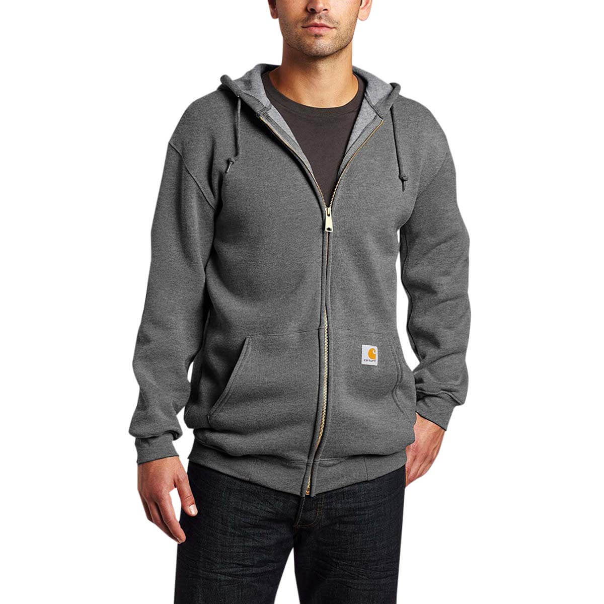 Carhartt Midweight Hooded Zip-Front Sweatshirt - Size: L