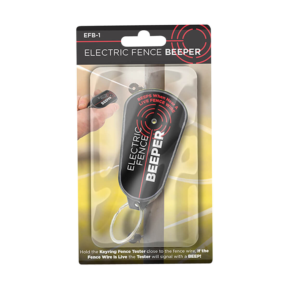 Electric Fence Tester Key Ring Beeper