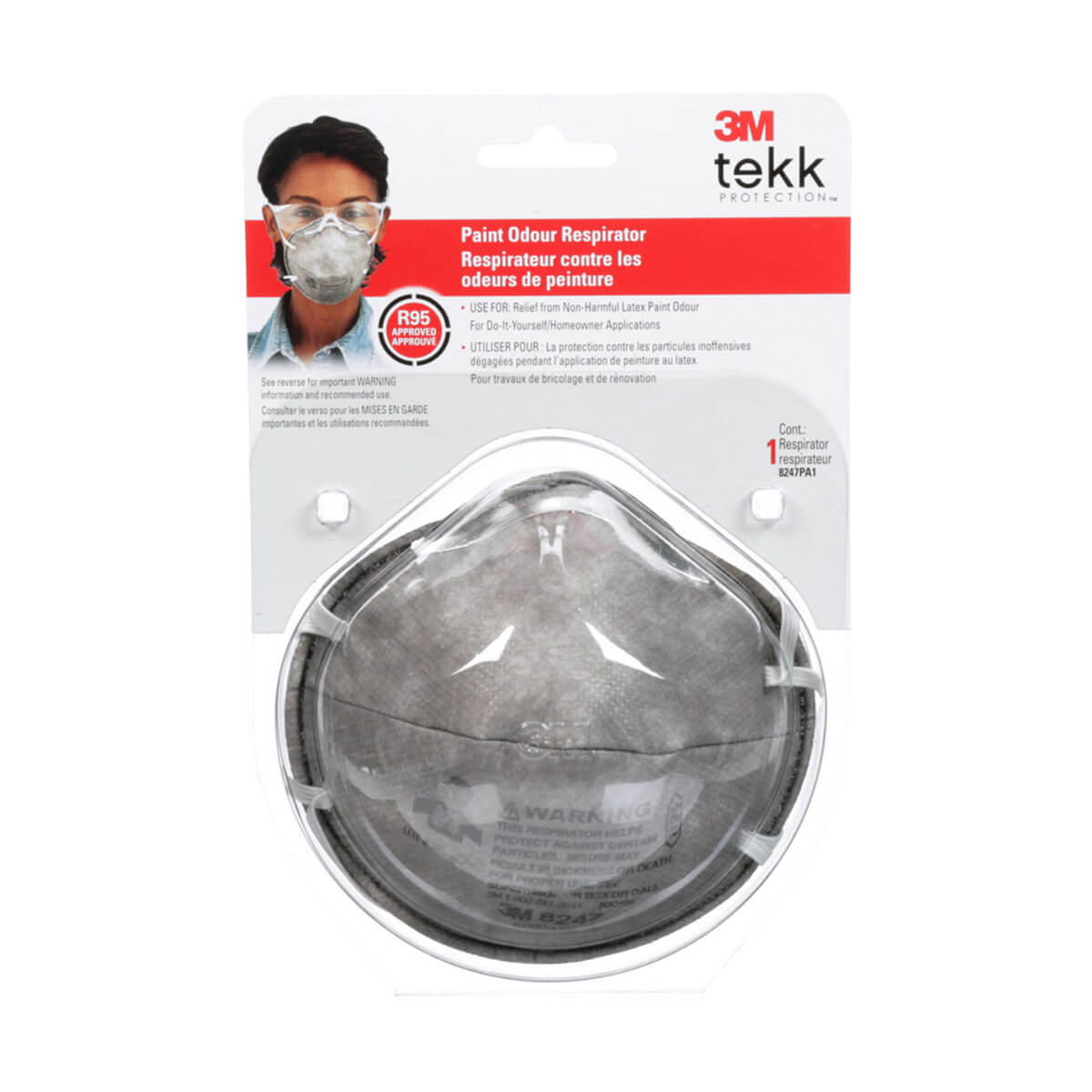 3M Dust Mask Paint Odour Respirator R95 - 1 pack