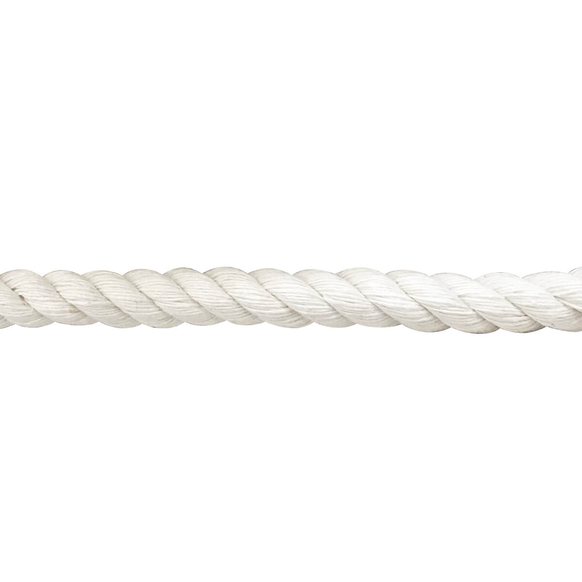 Cotton Twisted Rope - White - 3/4-in - Price / ft