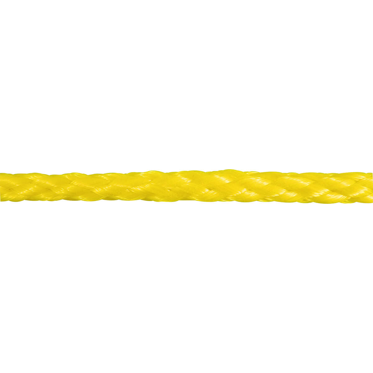 Polypropylene Hollow Core Rope - Yellow - 1/4-in x 50-ft