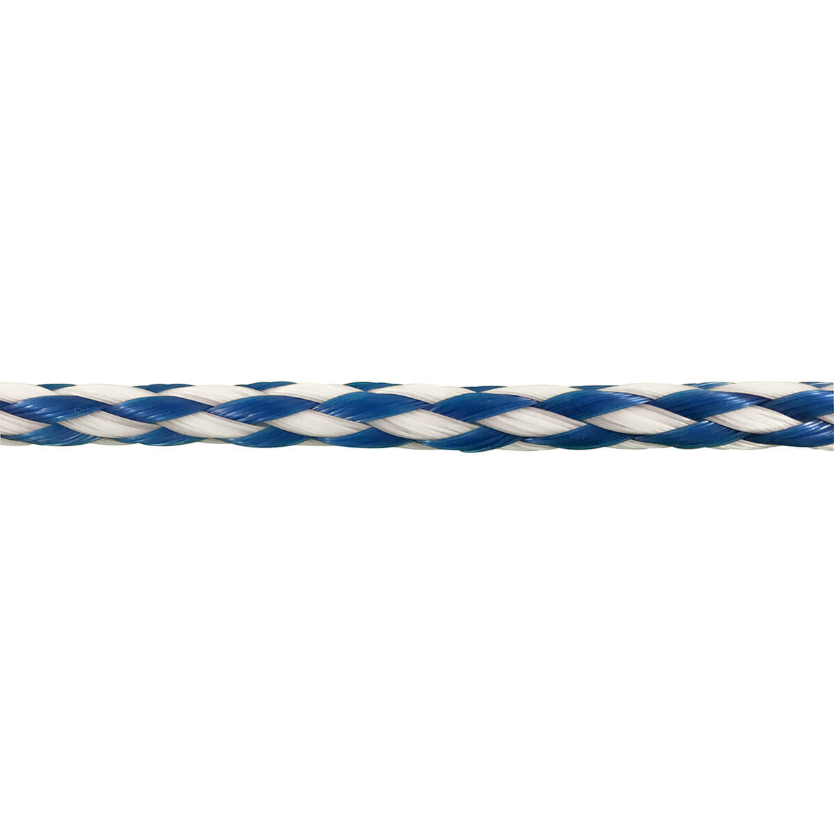 Polypropylene Hollow Core Rope - Blue/White - 3/8-in x 50-ft