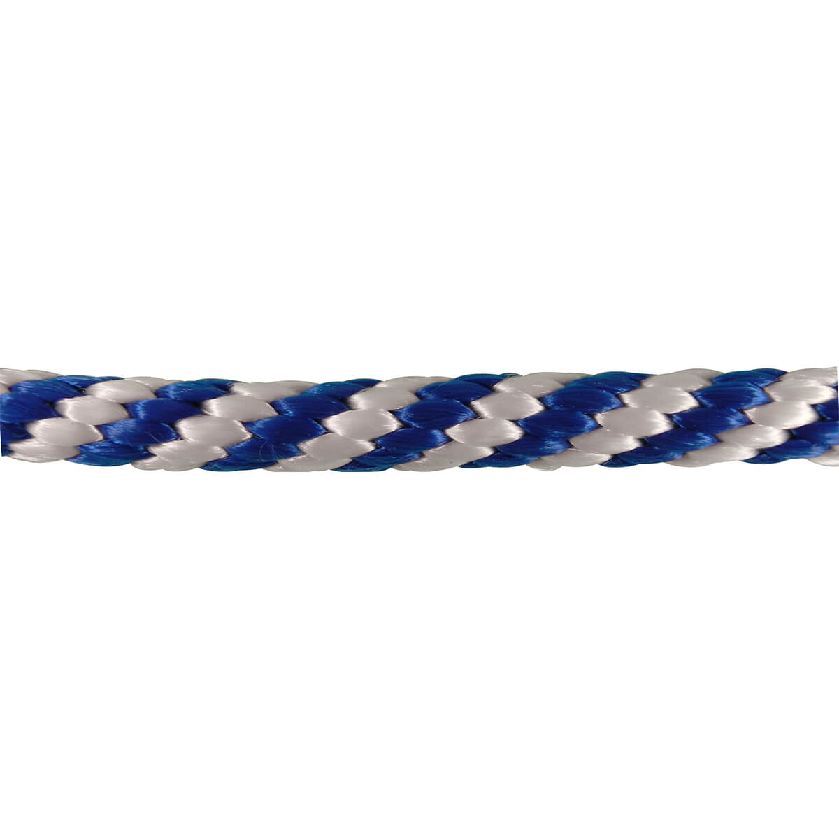 Polypropylene Solid Braid Rope - Blue/White - 5/8-in - Price Per ft