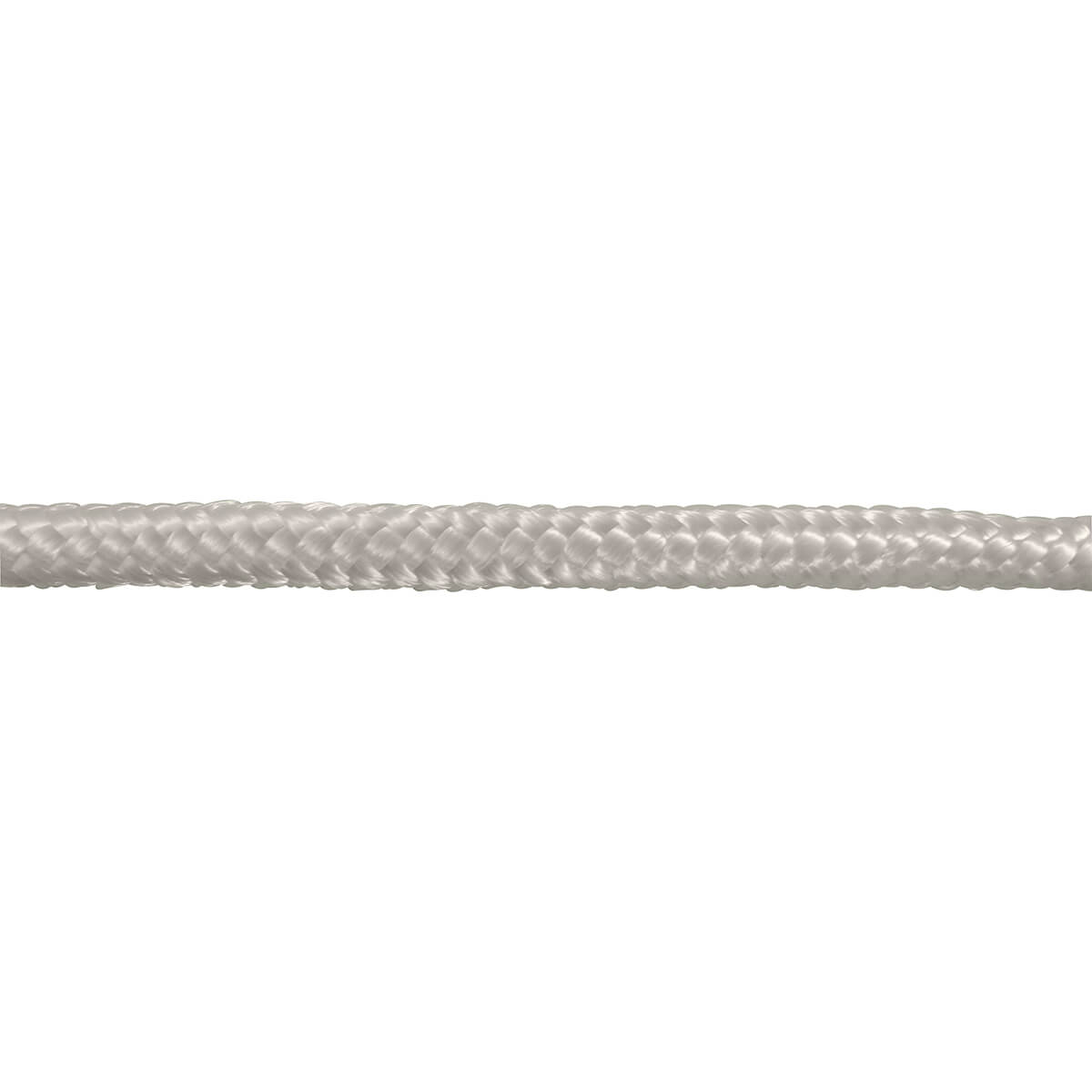 Nylon Diamond Braid Rope - White - 3/16-in - Price / ft