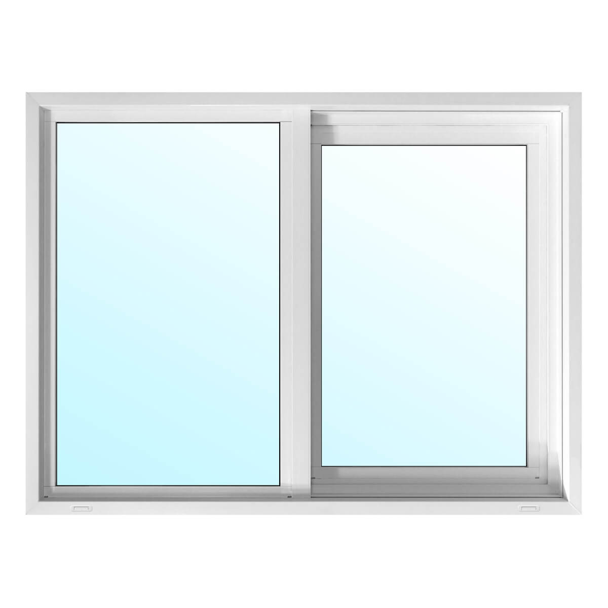 Alpine PVC Slider Window with 6-1/2-in Jamb - Low-E Glass - 40-in x 36-in