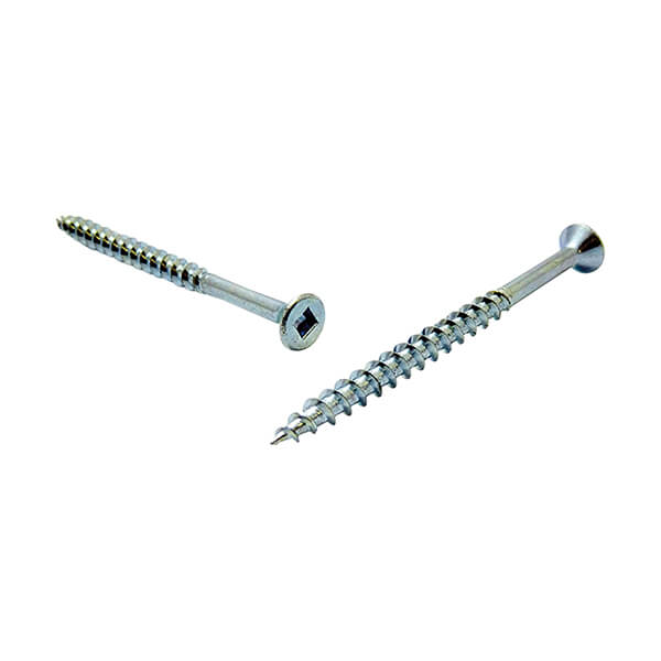 Flat-Head Zinc-Plated Wood Screws - #8 X 1/2-in - 100 / Box