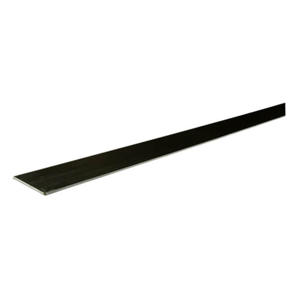 Flat Bar - Steel - Black - 1 1/4-in X 48-in