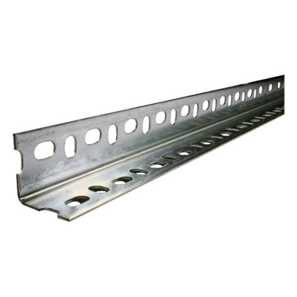 Perforated Galvanized Steel Angle Bar - 1-1/2"