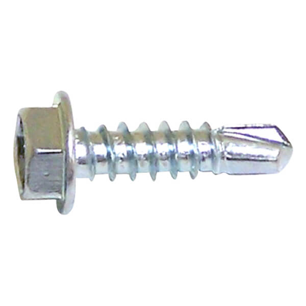 Hex with Washer Self-Drilling Screws - #8 X 5/8-in - 100 / Box