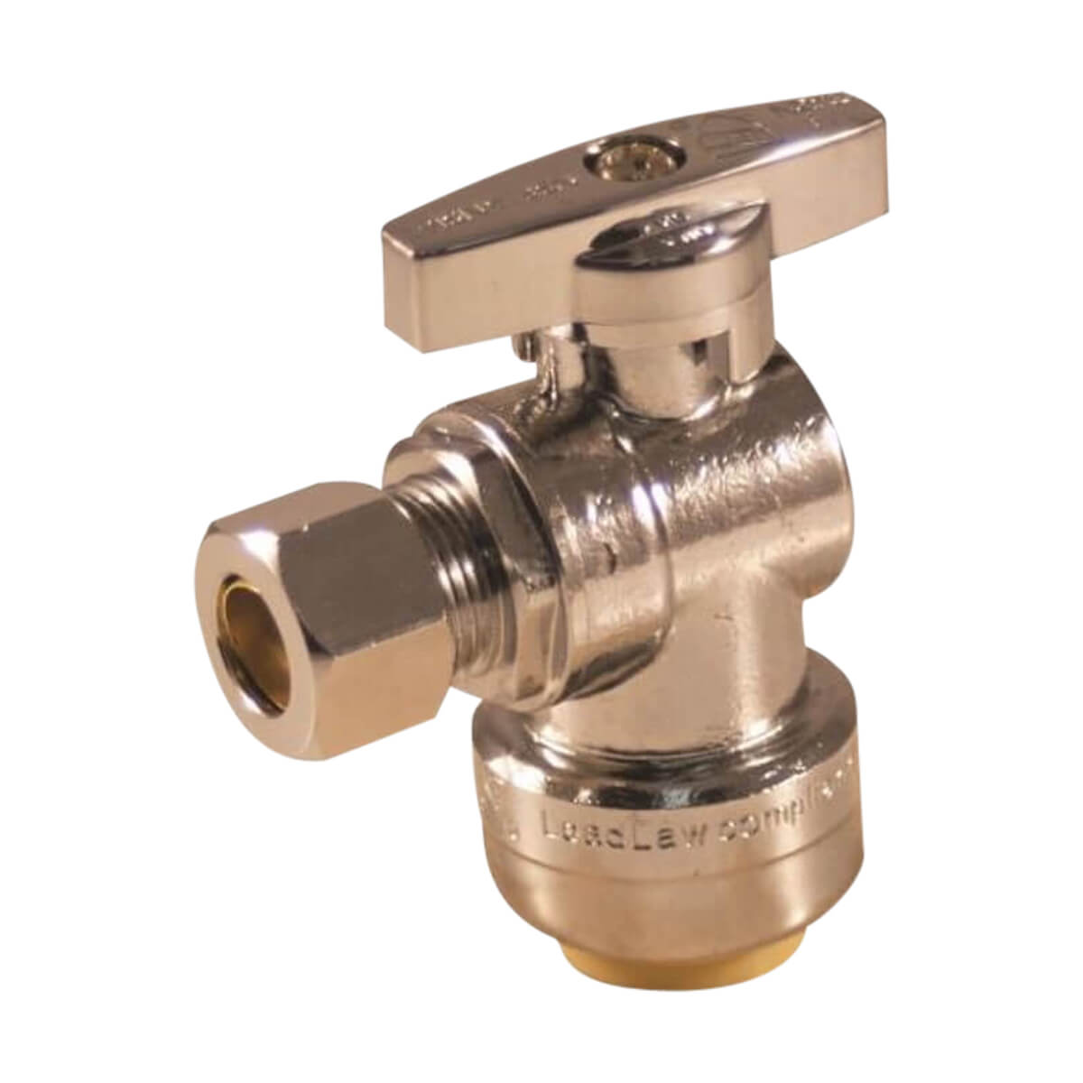 1/2-in Push-Fit X 3/8-in Compression Angle Valve