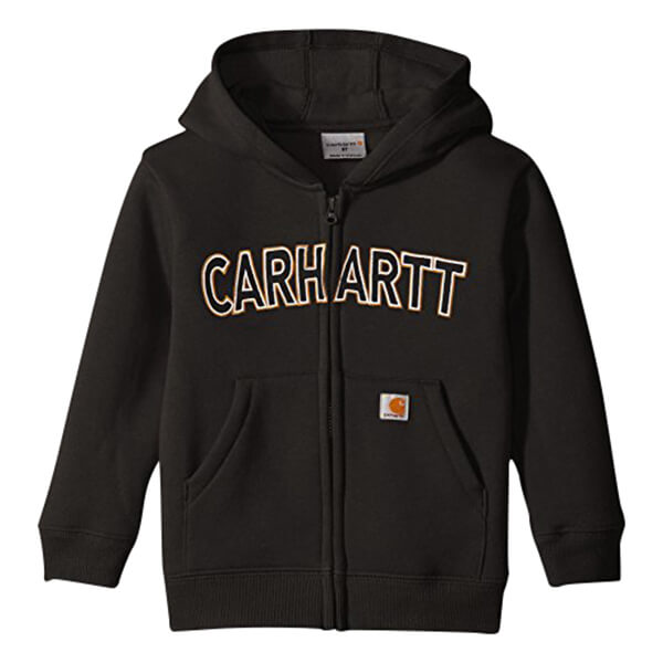 Carhartt Kids Logo Fleece Sweatshirt - Caviar Black - 2T