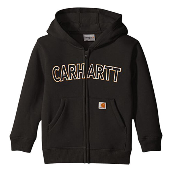 Carhartt Kids Logo Fleece Sweatshirt - Caviar Black - 4T