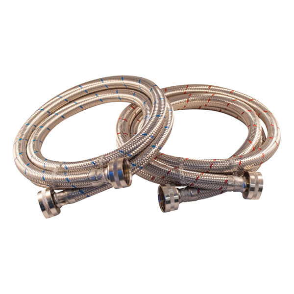 Wash Machine - Flex Connector - 3/4-in x 60-in - 2 Pack